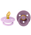 BIBS Colour Pacifiers - 2-Pack - Size 2 - Anatomical - Violet Sk