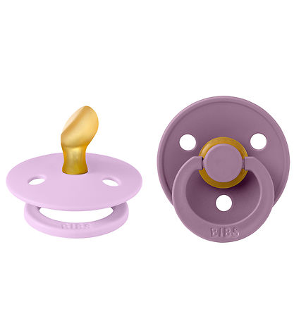 BIBS Colour Pacifiers - 2-Pack - Size 2 - Anatomical - Violet Sk