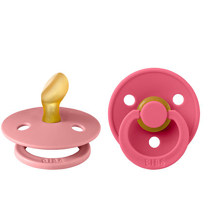 BIBS Colour Pacifiers - 2-Pack - Size 1 - Anatomical - Dusty Pin