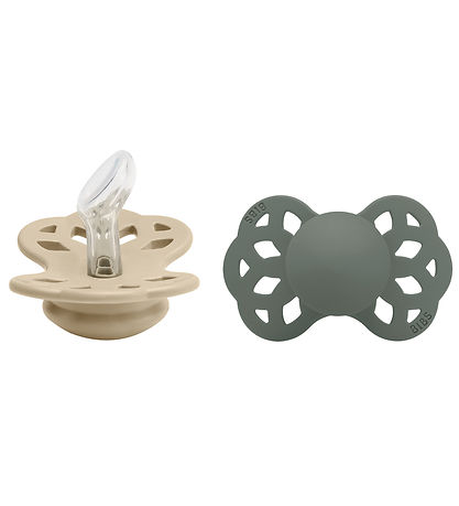 BIBS Infinity Pacifiers - 2-Pack - Size 1 - Anatomical - Vanilla