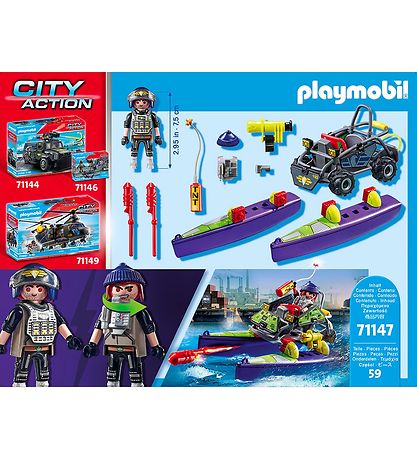 Playmobil City Action - SWAT Multi Gelände... - 71147 - 59 Teile