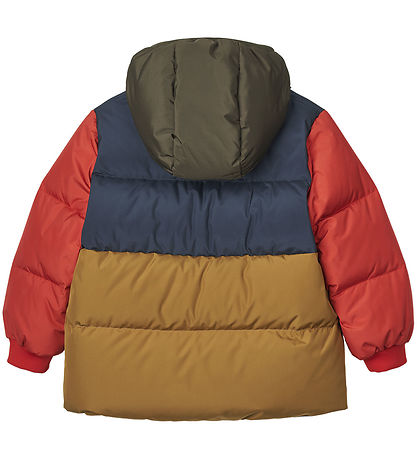 Liewood Down Jacket - Palle - Army Brown/Multi Mix