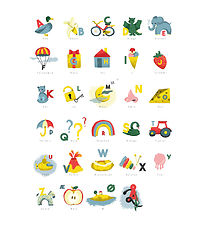 Citatplakat Poster - Children's poster - Children's Alphabet ll 