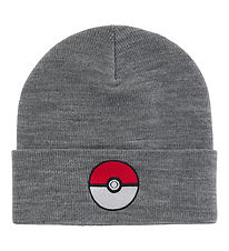 Name It Húfa - NkmSkjalm - Pokémon - Grey Melange