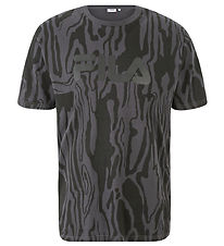 Fila Stuttermabolur - Bethau - Camouflage Svart/Grey