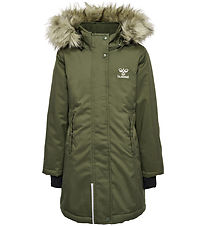 Hummel Winter Coat - hmlAlma Tex - Olive Night