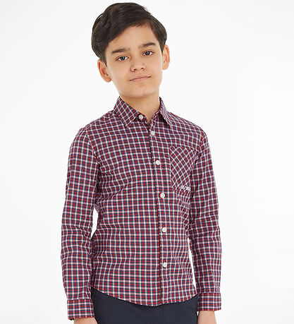 Tommy Hilfiger Overhemd - Controleren - Deep Indigo/Multi