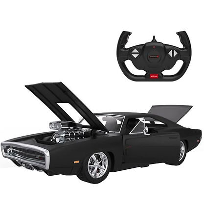 Rastar Remote Control Car Light/Sound - 1970 Dodge Charger R/T -