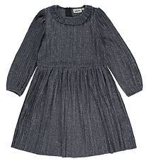 Molo Dress - Pleated - Coralia - Navy Cloud
