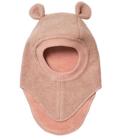 Huttelihut Balaclava - Wool/Cotton - 2-layer - Plys - Rose Melan