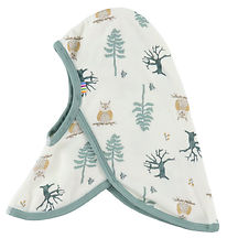 Joha Balaclava - Single Layer - Wool/Bamboo - Offwhite w. Forest