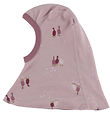 Joha Balaclava - 2-layer - Wool/Cotton - Light Bordeaux w. Geese