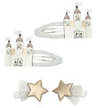 Mimi & Lula Hair Clips - 4 pcs - 3.5/6 cm - Castle Duck Star Fai