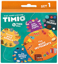 TIMIO Disc set 1 - Barnsånger, Vilda djur, Instrument, Färger oc