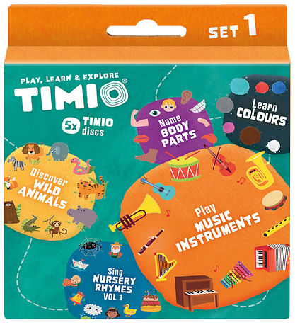 TIMIO Disc set 1 - Kinderliedjes, Wilde dieren, Instrumenten, Kl