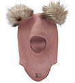 Mikk-Line Balaclava - Single Layer - Wool - Burlwood w. Pom-Pom