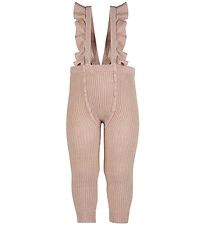 Condor Leggings m. Seler - Strik - Rib - Rosa Empo