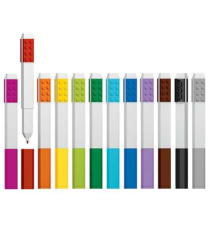 LEGO® Stationery Markers - 12-Pack - Multicolour