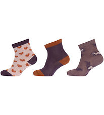 Melton Sokken - 3-pack - Eekhoorn - Alles Roze