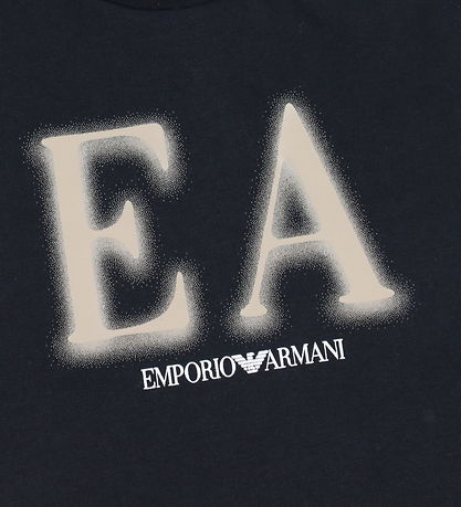 Emporio Armani 티셔츠 - 네이비/베이지 포함 프린트