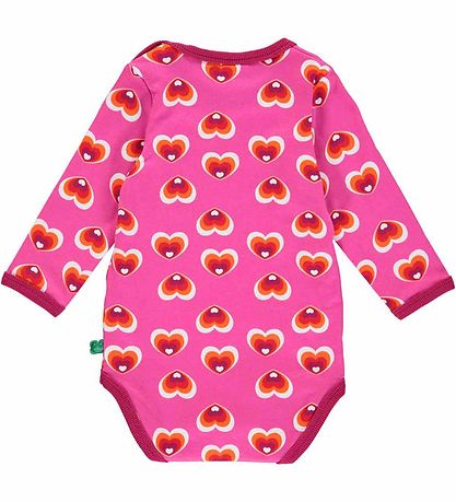 Freds World Bodysuit l/s - Heart - Fuchsia