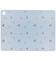 OYOY Placemat - Silicone - Theo Dino - Pale Blue
