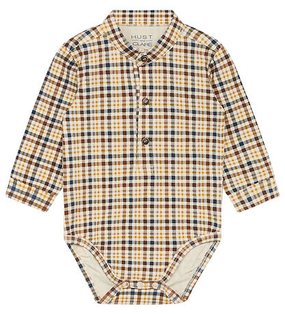 Hust and Claire Shirt Bodysuit l/s - Buoy - Teak