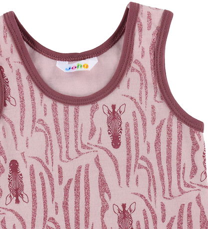 Joha Undershirt - Wool/Cotton - Pink Zebra