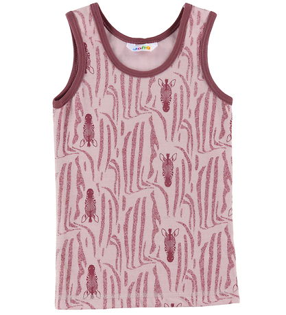 Joha Undershirt - Wool/Cotton - Pink Zebra