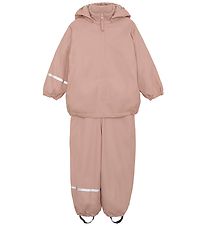CeLaVi Rainwear w. Fleece - Recycle PU - Misty Rose