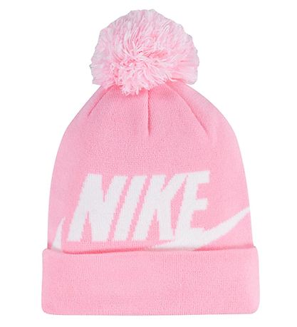 Nike Beanie/Gloves - Knitted - Pink w. White