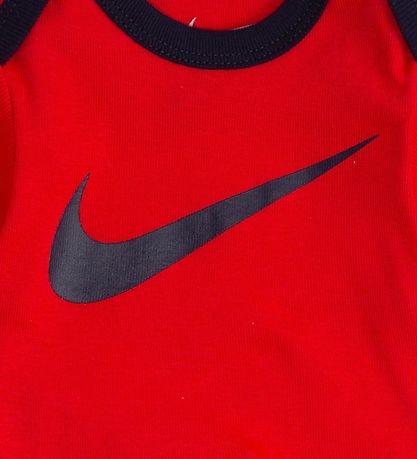 Nike Gåvoset - Tofflor/Mössa/Body k/ä - University Red m. Svart