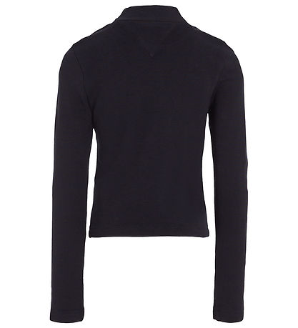 Tommy Hilfiger Blouse - Stripe Mock - Black w. Stripes