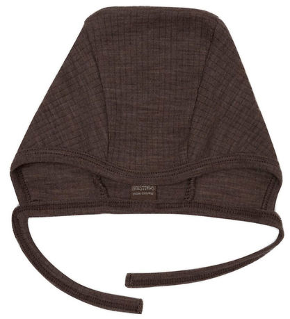Smallstuff Babyhjälm - Ull - Brun