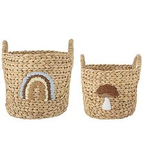 Bloomingville Mini Baskets - 2 pcs - Agnes - 32x32/26x26 cm - Ni