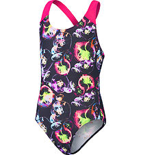 Speedo Sundföt - All-Over Splashback - Black/Bleikt