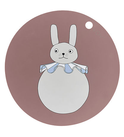 Set de Table OYOY - Silicone - Rabbit Pompon - Clay