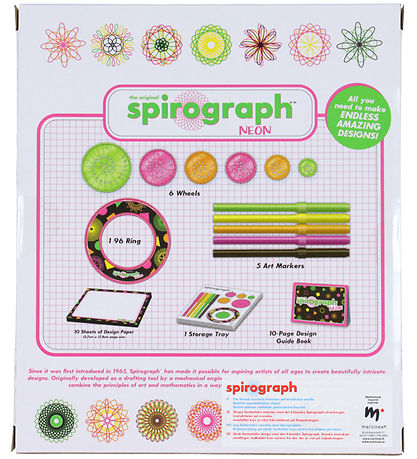 Spirograph How To Draw - 24 Parts - Neon