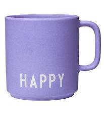 Design Letters Mug - Favourite - Lavender w. Happy
