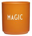 Design Letters Cup - Favourite - Orange w. Magic