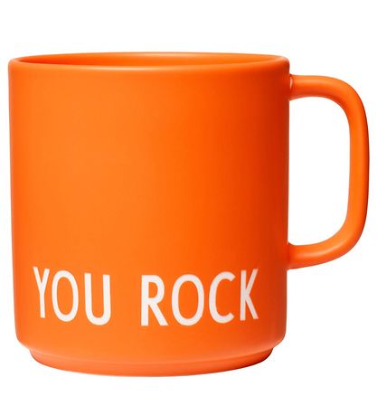Design Letters Mug - Favourite - Orange w. You Rock