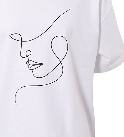 Hound T-skjorte - Oversized - White m. Trykk