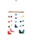 Kay Bojesen Baby Mobile - Ø 21 cm - Wood - Multicolour w. Songbi