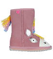 EMU Australia Teddyboots - Magical Unicorn - Pale Pink
