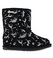 EMU Australia Teddyboots - Tex - Reflective Dino Brumby - Zwart
