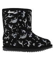 EMU Australia Teddy Boots - Tex - Reflective Dino Brumby - Black
