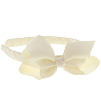 By Stær Hairband - Classic Large Bow - Off White