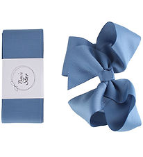 By Stær Baptism Ribbon w. Bow - Dusty Blue