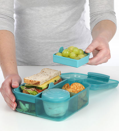 Sistema Lunchbox w. Water Bottle - 1.1 L/480 mL - Teal Stone
