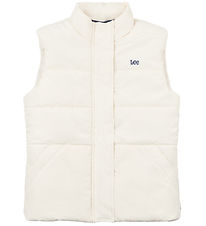 Lee Dunväst - Gilet Puffer - Pearled Ivory